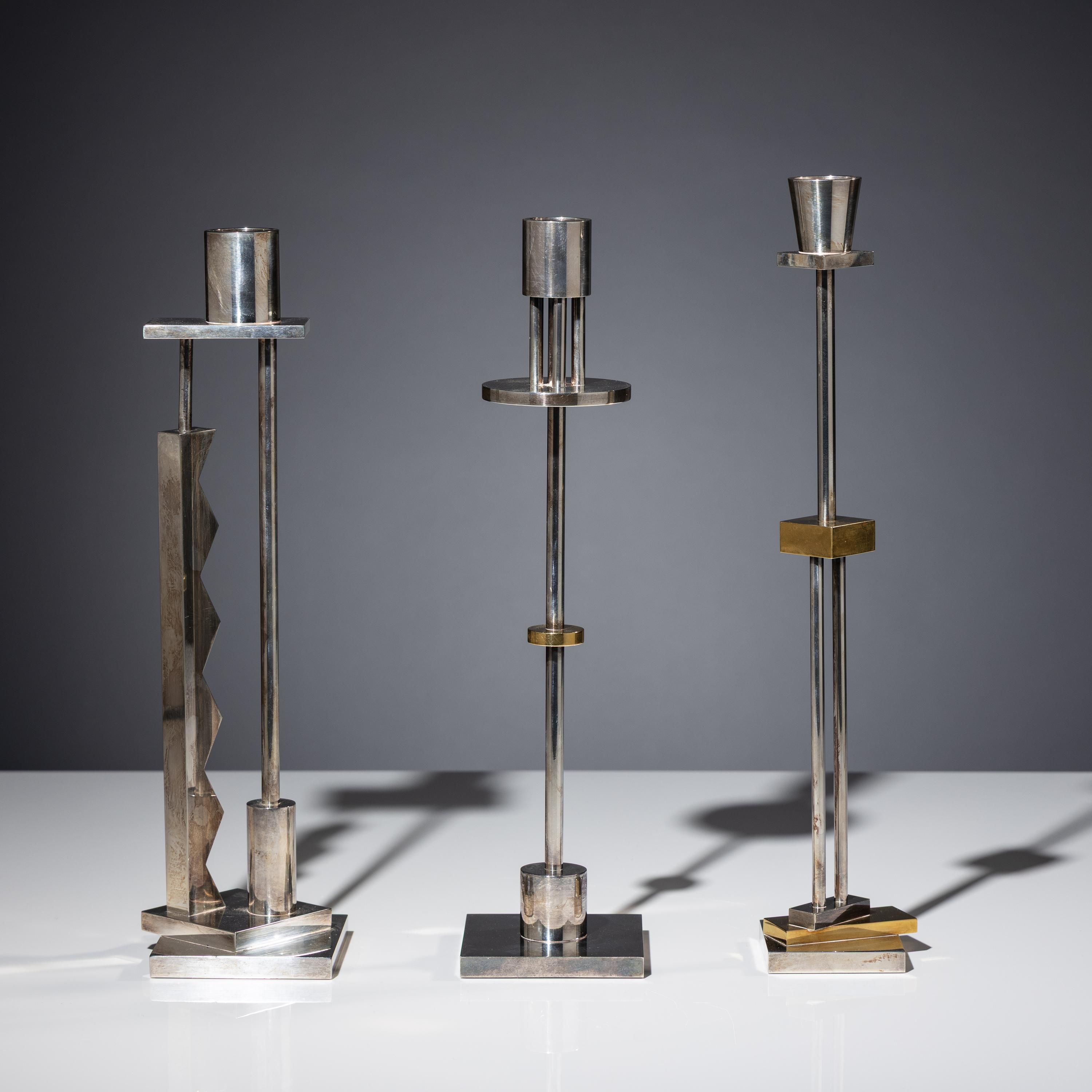 Three candlesticks for Swid Powell, Italy