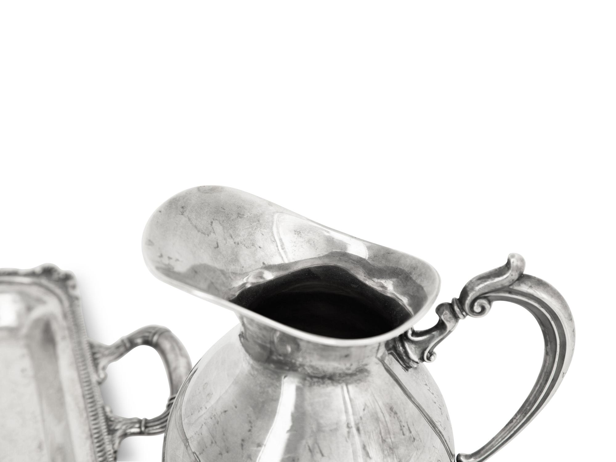 Three Silver Serving Articles