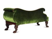 A Classical Carved Mahogany "Grecian" Recamier