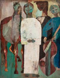 Untitled (Three Figures and a Horse)