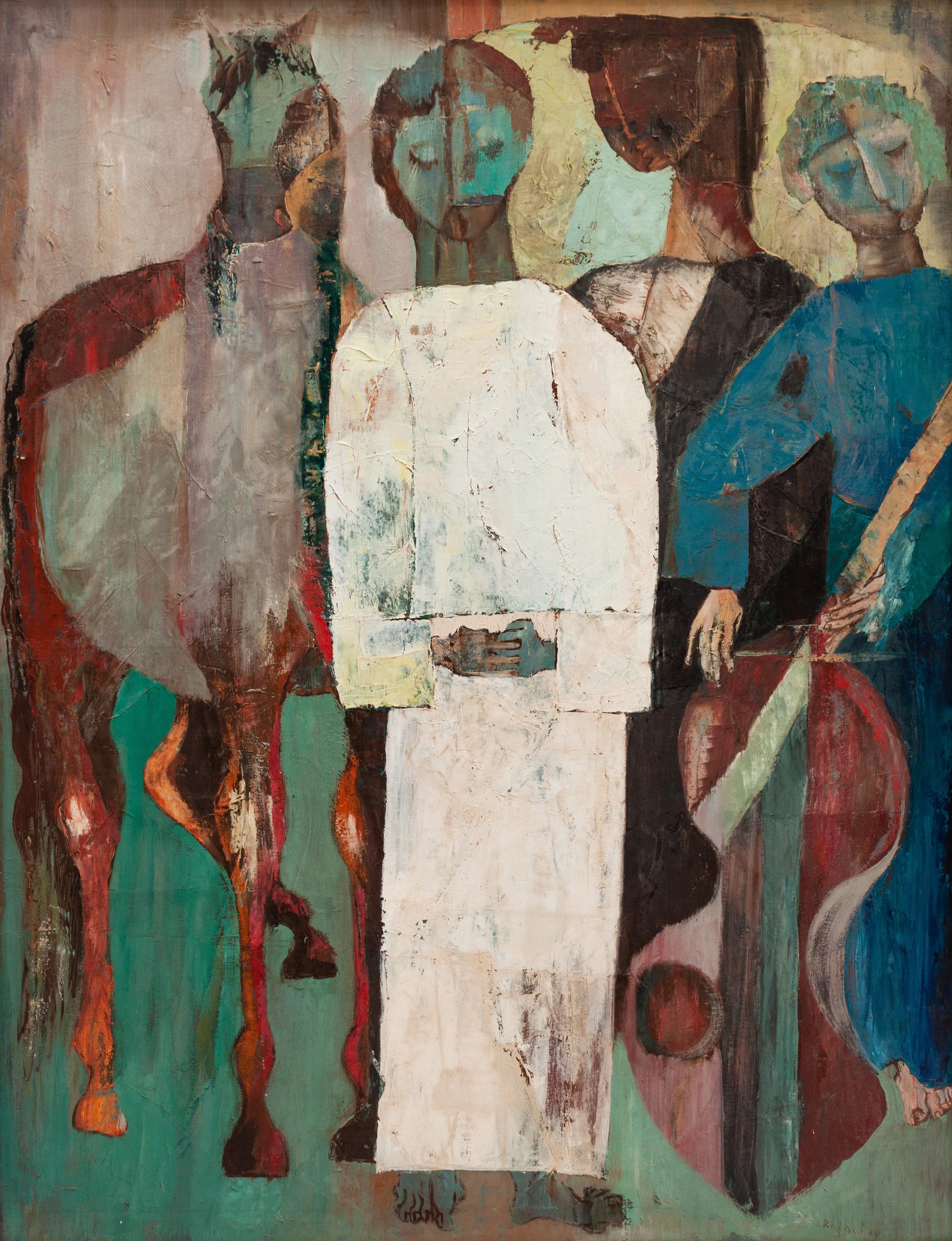 Untitled (Three Figures and a Horse)