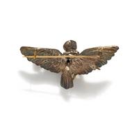 FRENCH, SILVER AND GOLD BIRD BROOCH