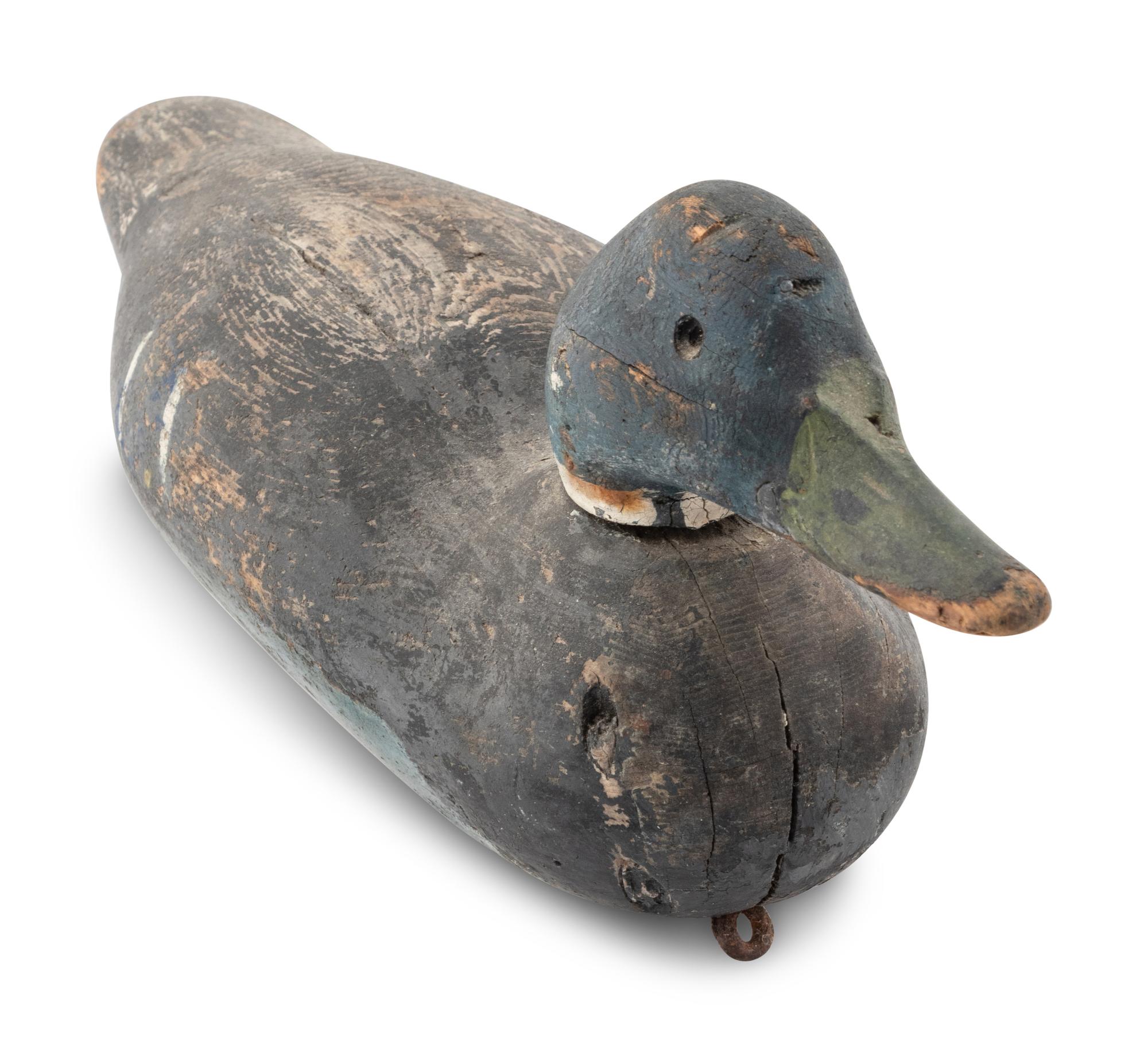 Three Carved Wood Duck Decoys
