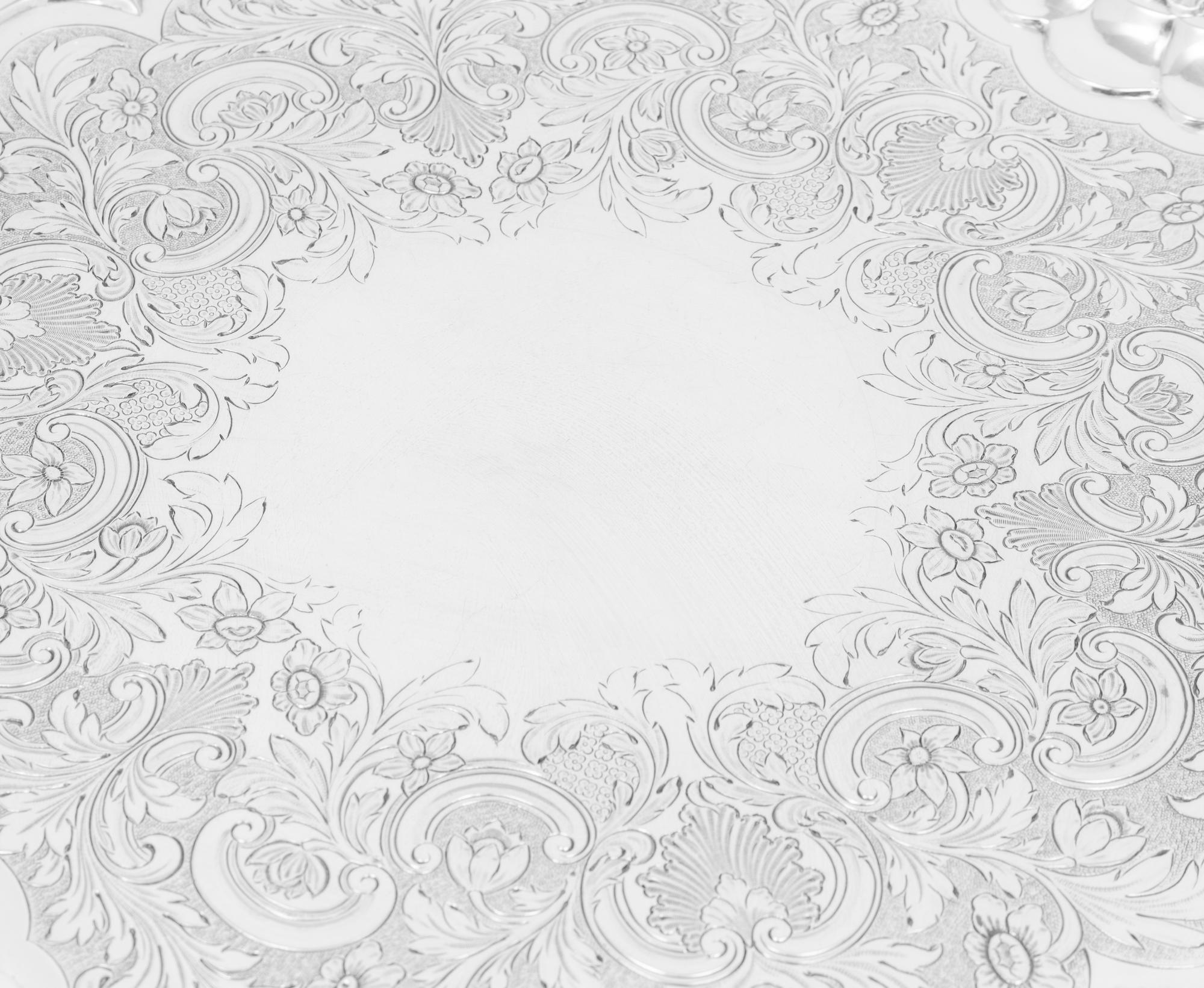 An Early Victorian Silver Salver