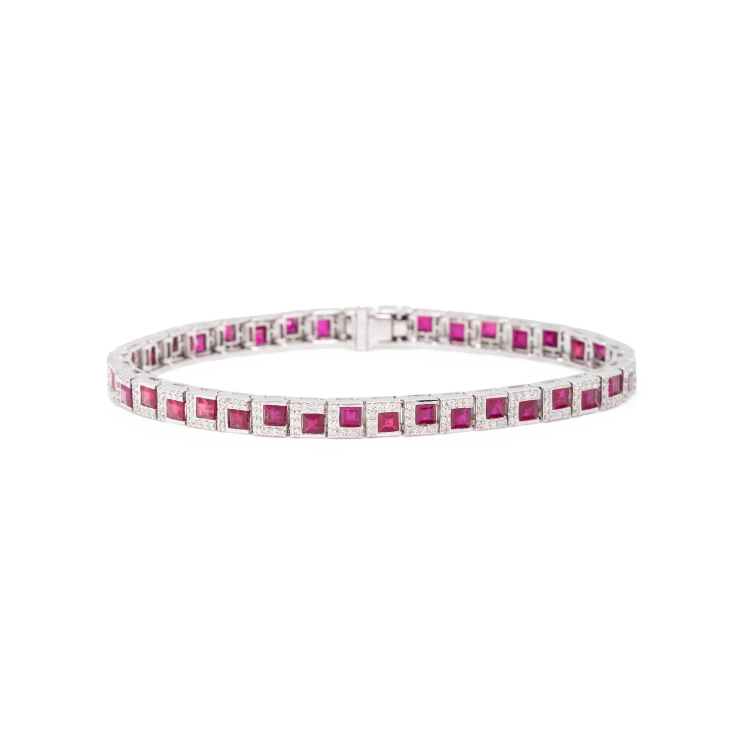 RUBY AND DIAMOND BRACELET