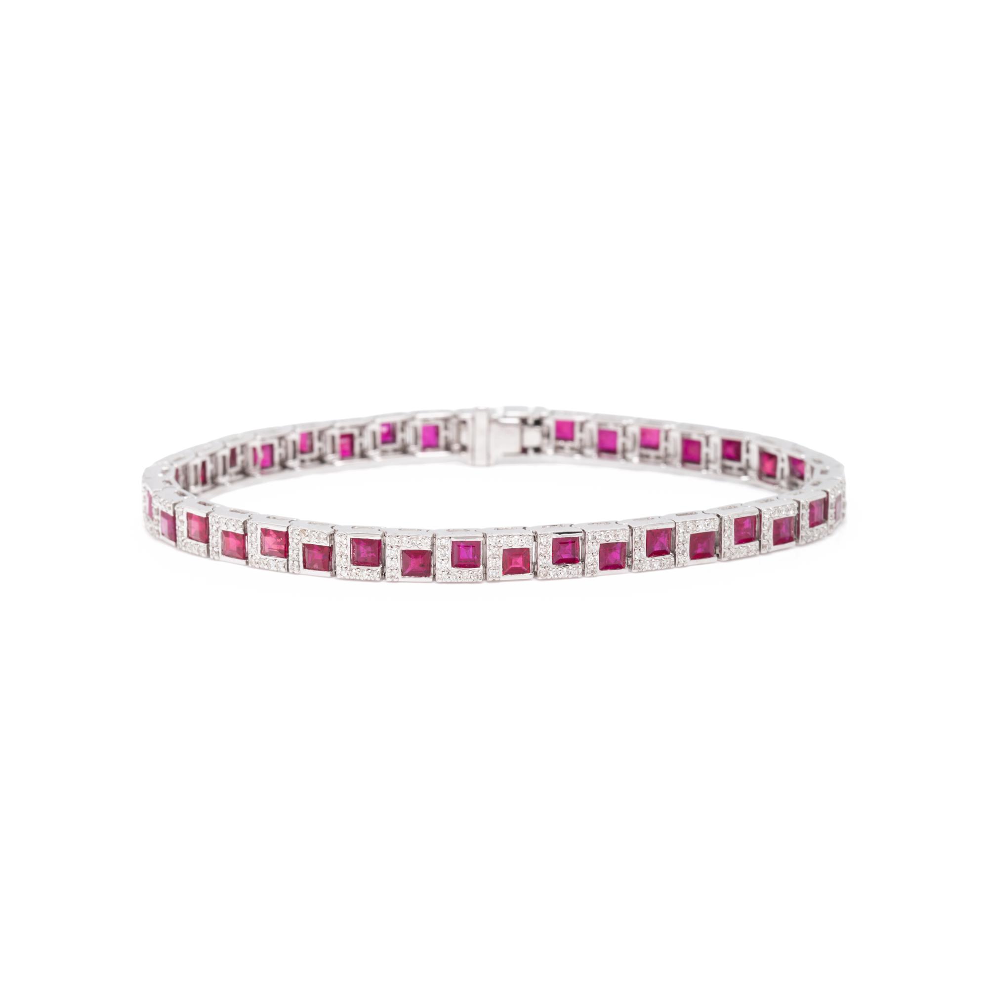 RUBY AND DIAMOND BRACELET