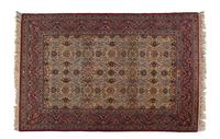 A Partial Silk Tabriz Rug — 20TH CENTURY