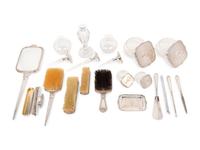 An American Silver Mounted Dresser Set