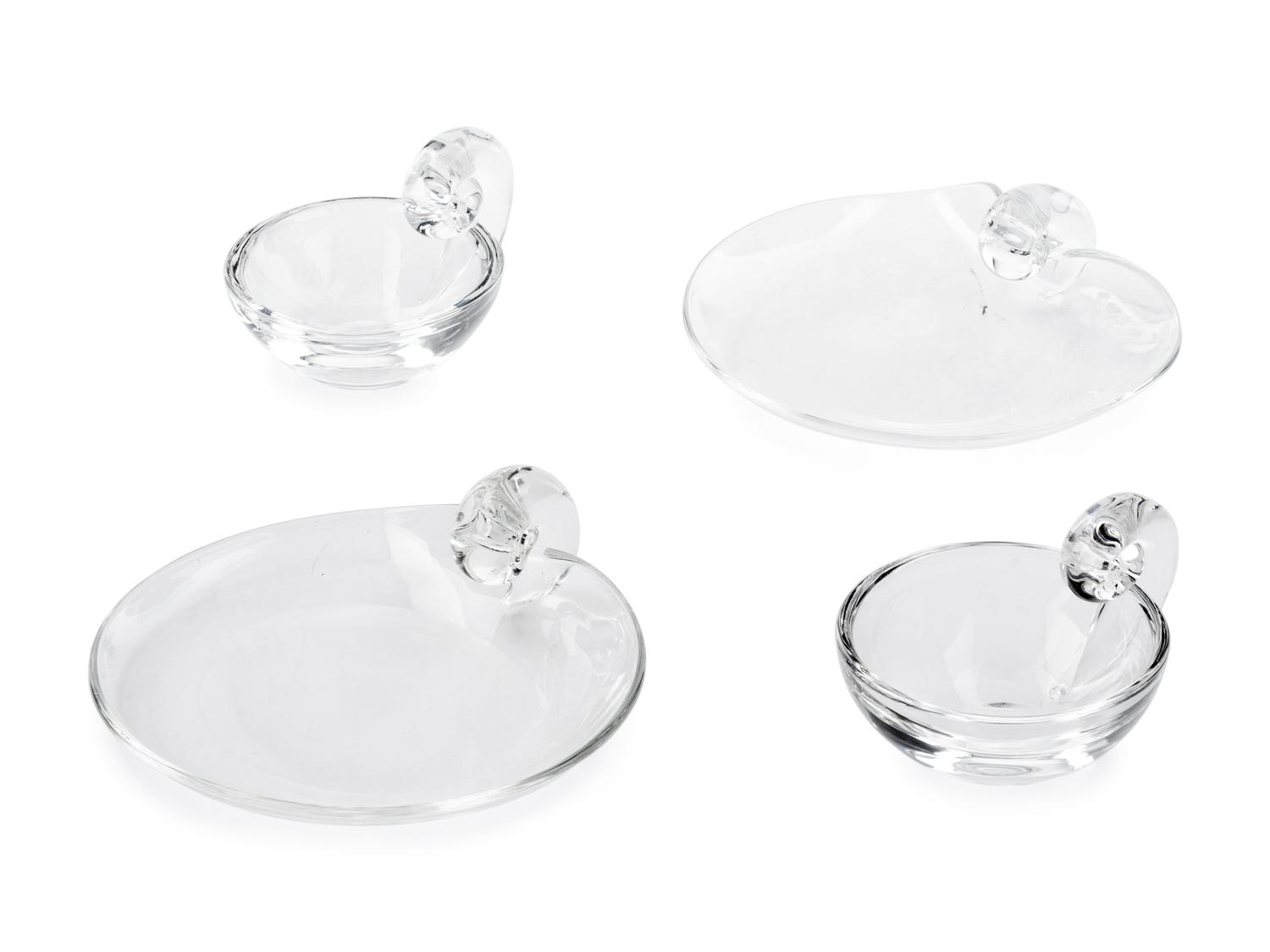 Four Steuben Glass Table Articles