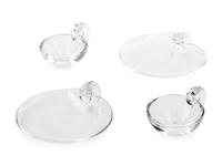 Four Steuben Glass Table Articles