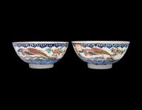 Two Pairs of Chinese Blue and White Porcelain Wares