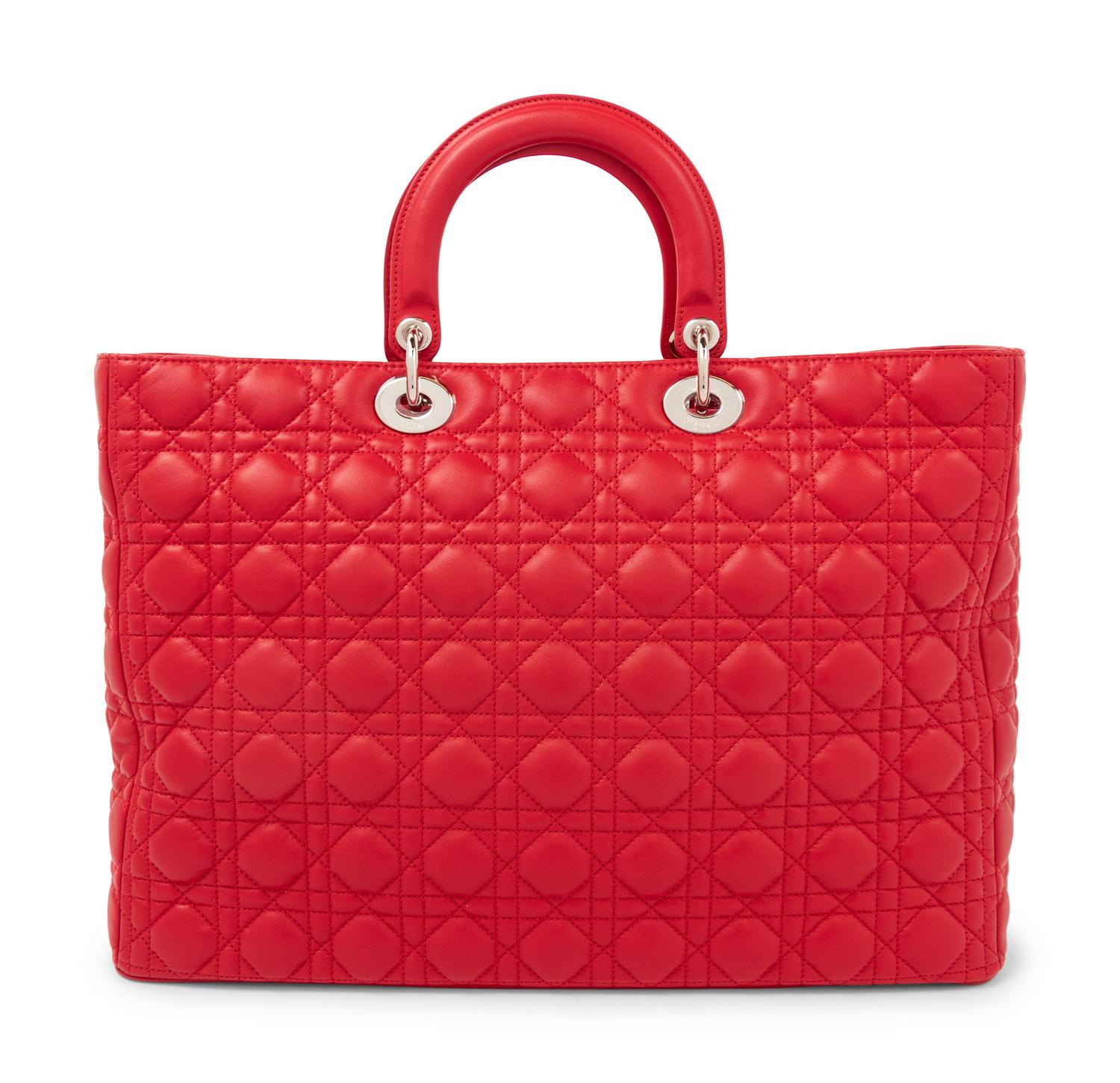 Christian Dior Red Large Lady Dior Bag, 2010