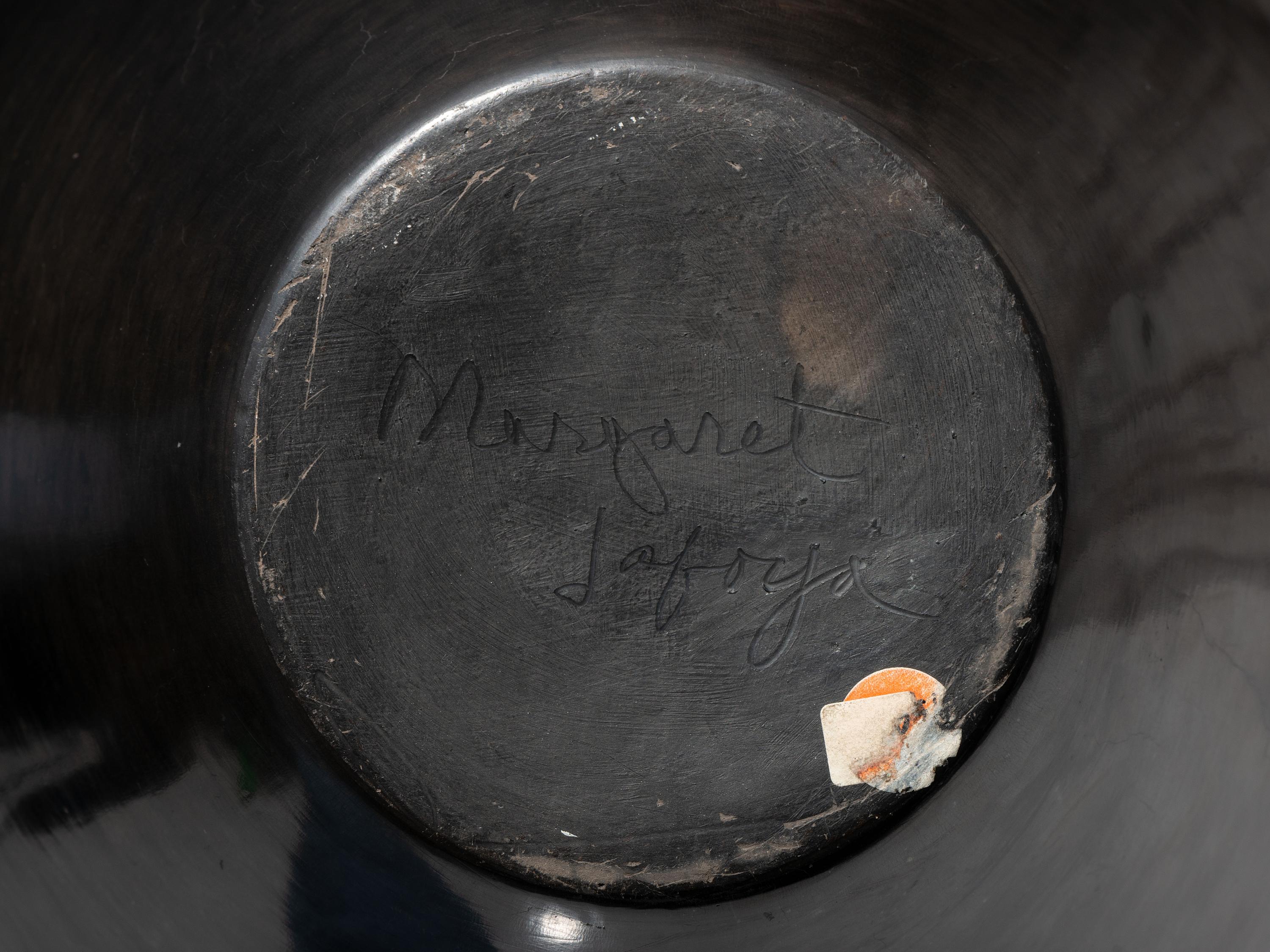Carved Blackware Pottery Jar