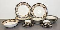 A Contemporary Dinner Service, Sasaki Diameter of dinner plate 10 3/4 inches.