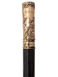 [CIVIL WAR]. Presentation cane identified to Confederate cavalry officer General William H. Jackson.