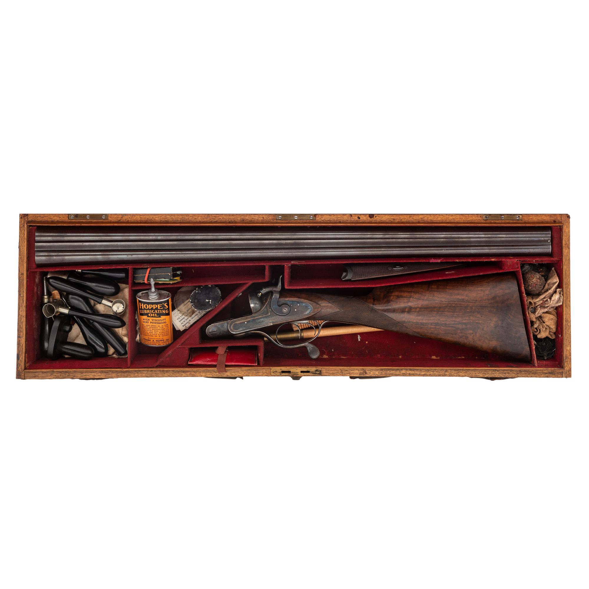 Purdey Hammer Gun 8 Gauge with Makers Case and Accessories