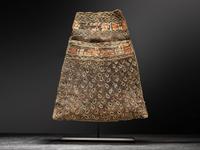 Northeastern Black-Tanned Quilled Bag