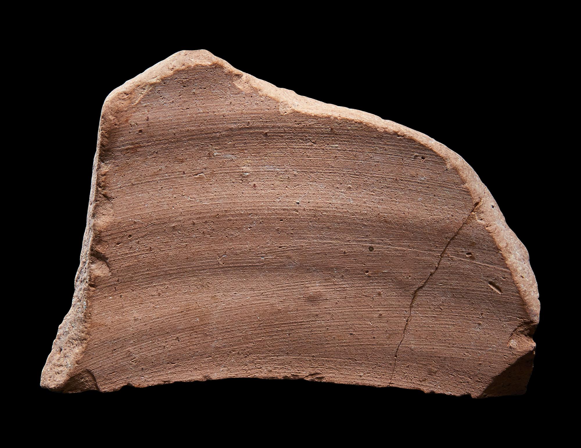 An Egyptian Pottery Fragment with Hieroglyphs