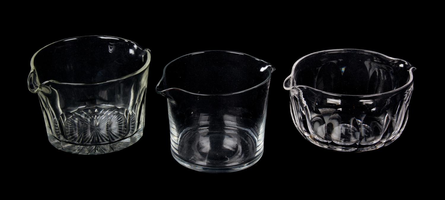 A Collection of Ten Glass Wine Rinsers