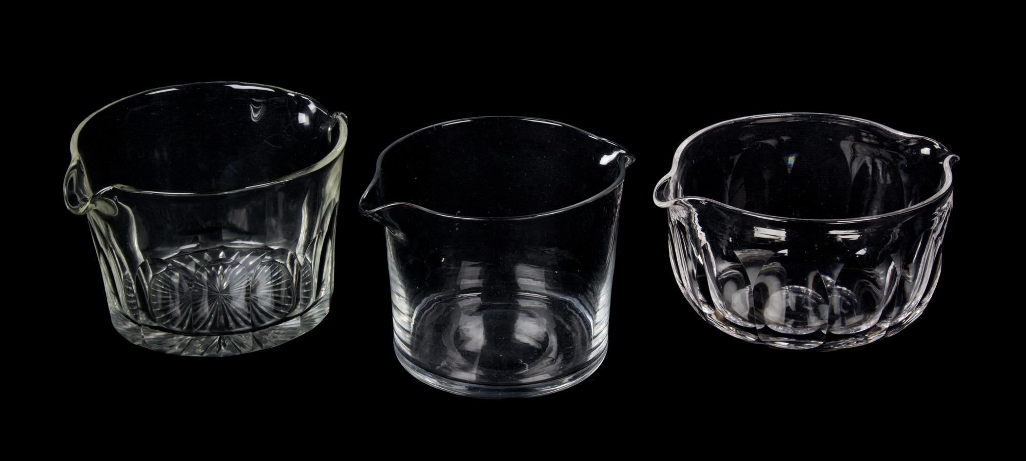 A Collection of Ten Glass Wine Rinsers