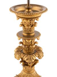 A Neoclassical Style Gilt Bronze Table Lamp