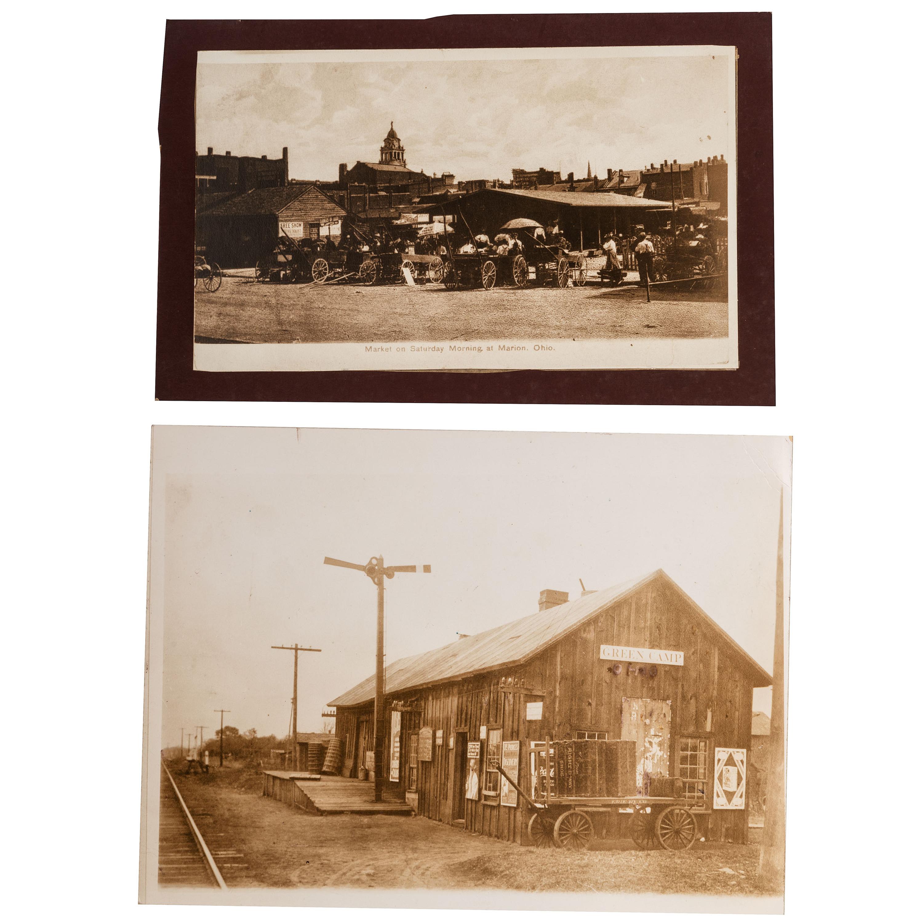 [EARLY PHOTOGRAPHY]. A group of 53 CDVs, cabinet cards, and large format photographs featuring portraits of groups and individuals, incl. postmortem views.
