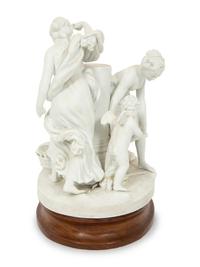 A Sèvres Style Biscuit Porcelain Group