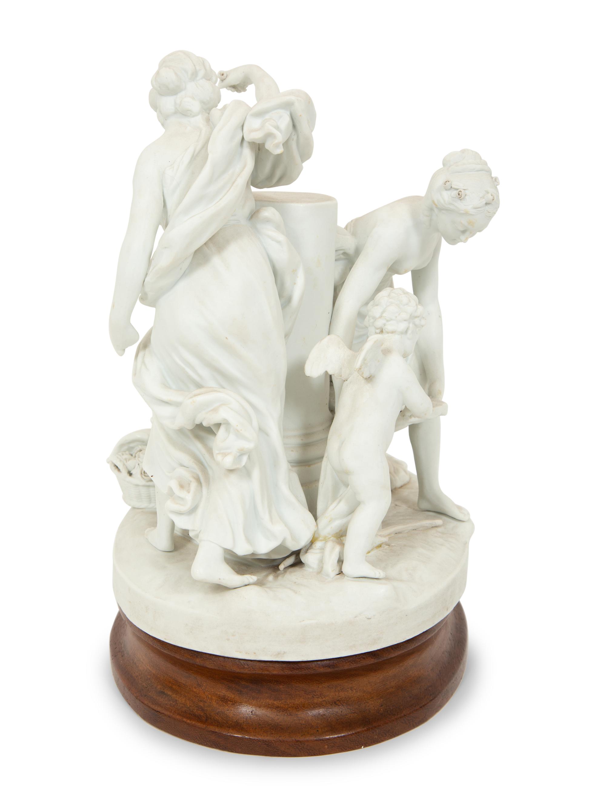 A Sèvres Style Biscuit Porcelain Group