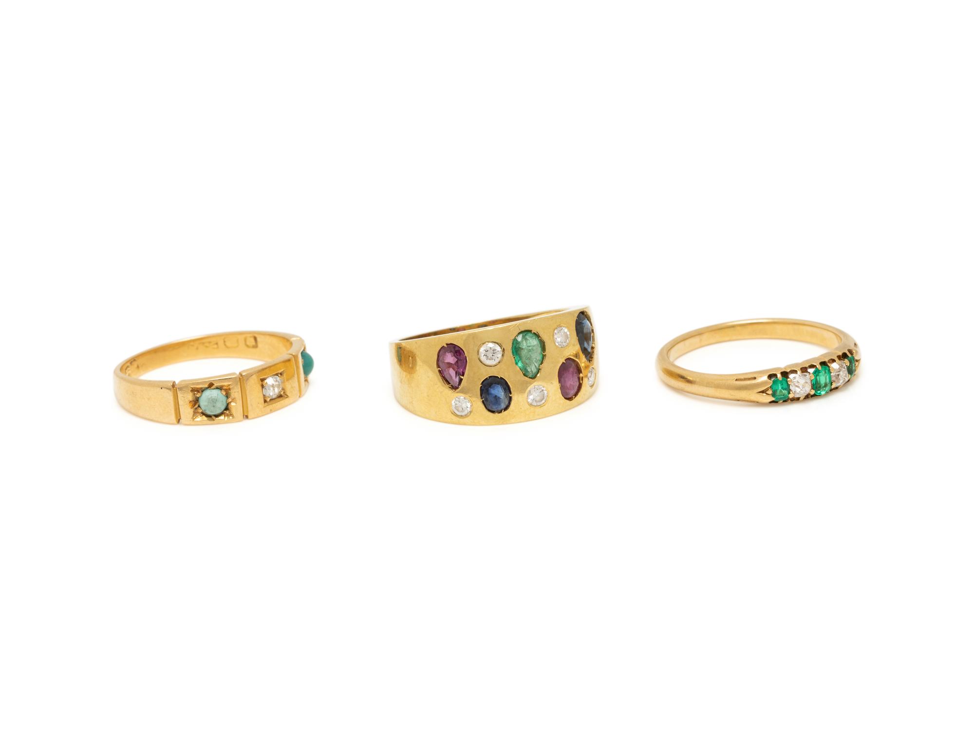COLLECTION OF MULTIGEM RINGS