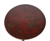 A George III Red Lacquered and Japanned Tea Table — 18TH/19TH CENTURY