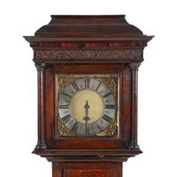 A George II Oak and Mahogany Tall Case Clock