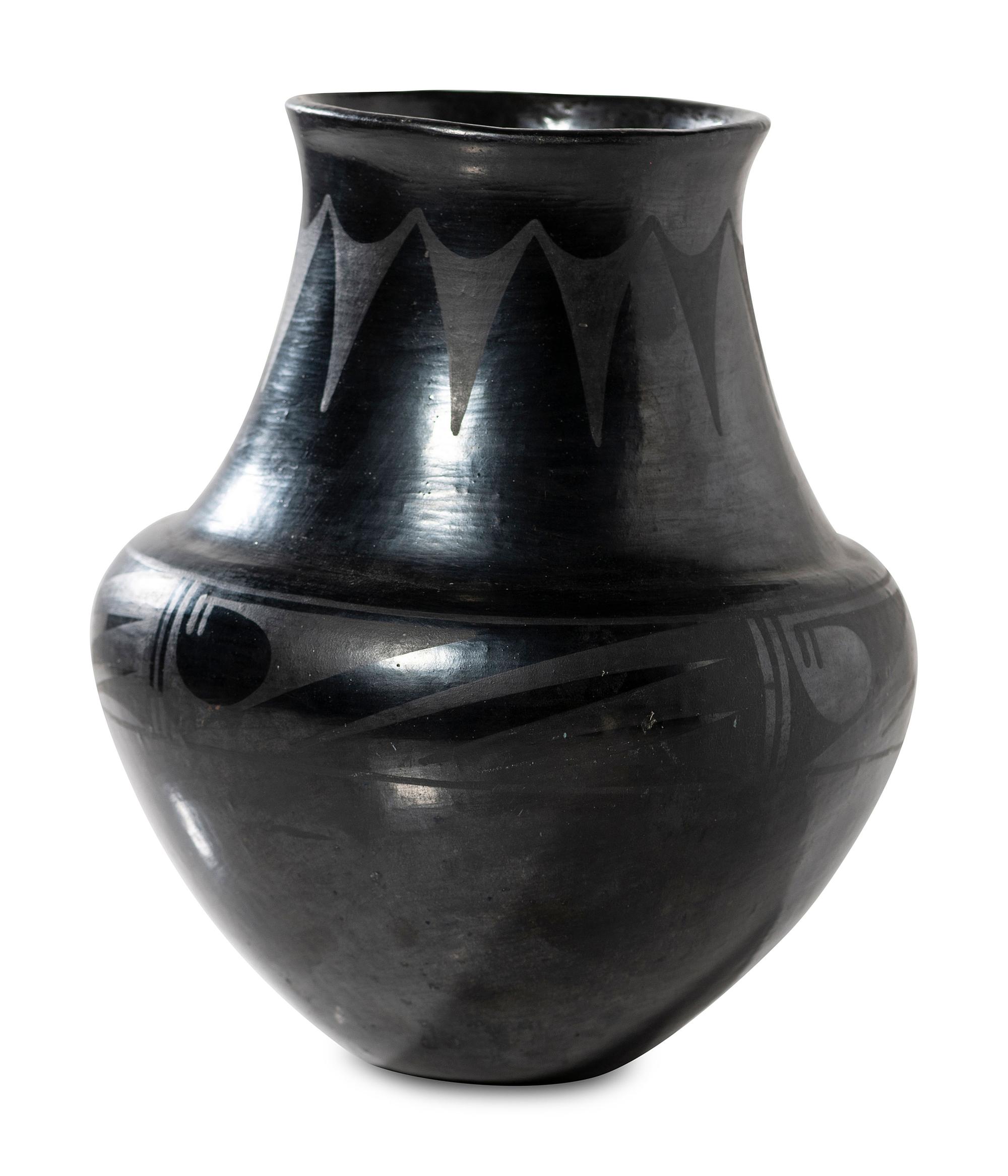 Blackware Pottery Vase