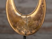 George III Era Sterling Silver Armbands and British Officer's Gilt Copper Gorget, Presented to Ojibwa Chief John Aisance