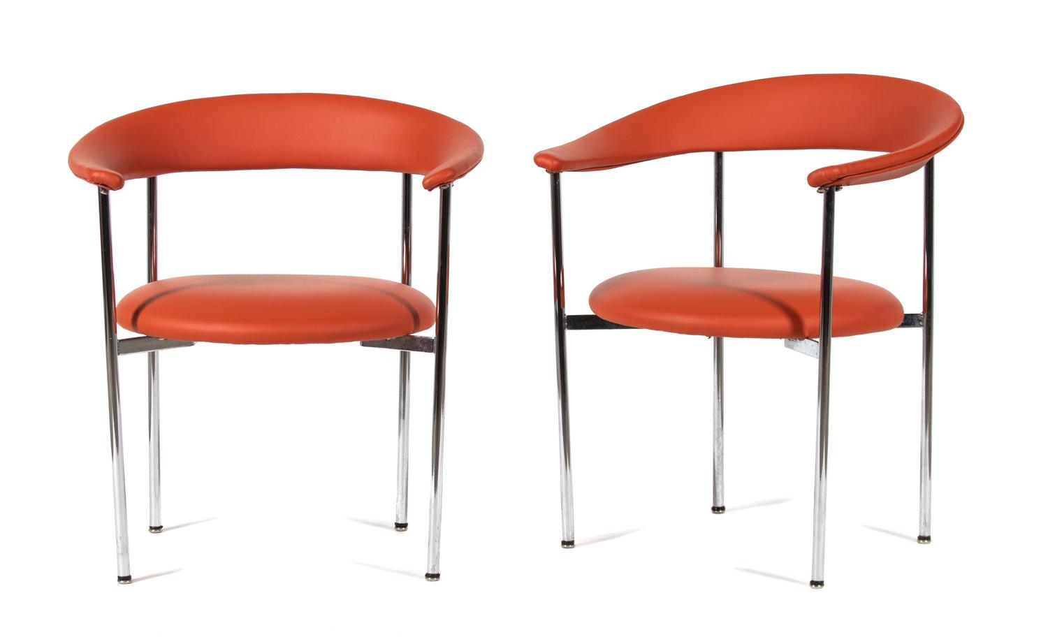 A Set of Four Modern Armchairs Height 30 inches. — 20TH CENTURY