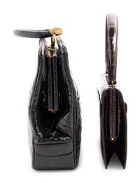 Three Vintage Alligator and Crocodile Accessories; Two Saks, One Rosenfeld, 1970-90s