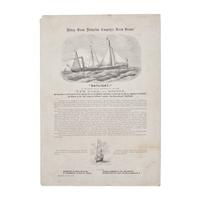 [Transportation] Circa 1860 B roadside Advertising the USS Daylight, a Freight Ship Operating Between New York and Boston, Later Acquired by the Union Navy for Service in the Civil War