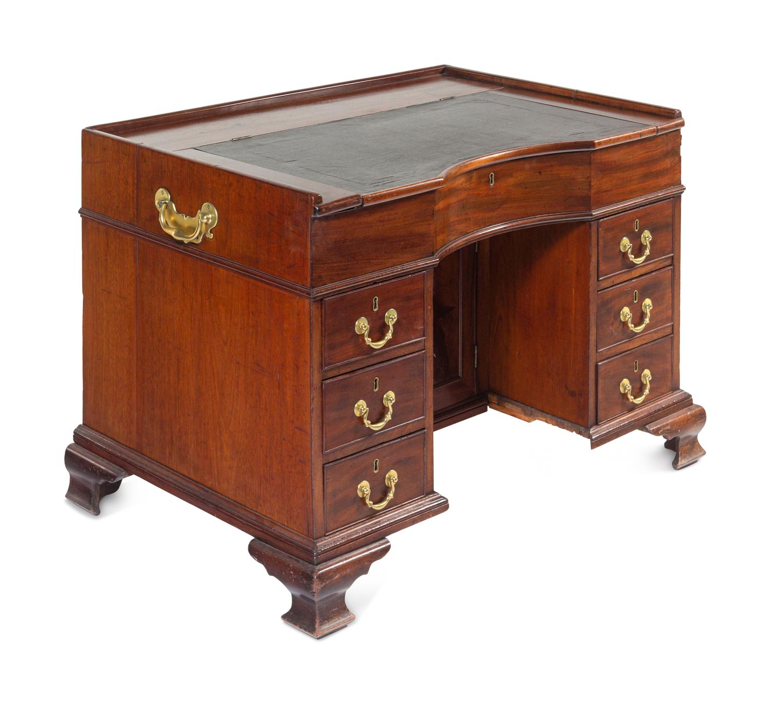 A George III Mahogany Writing Table of Baronial Interest
