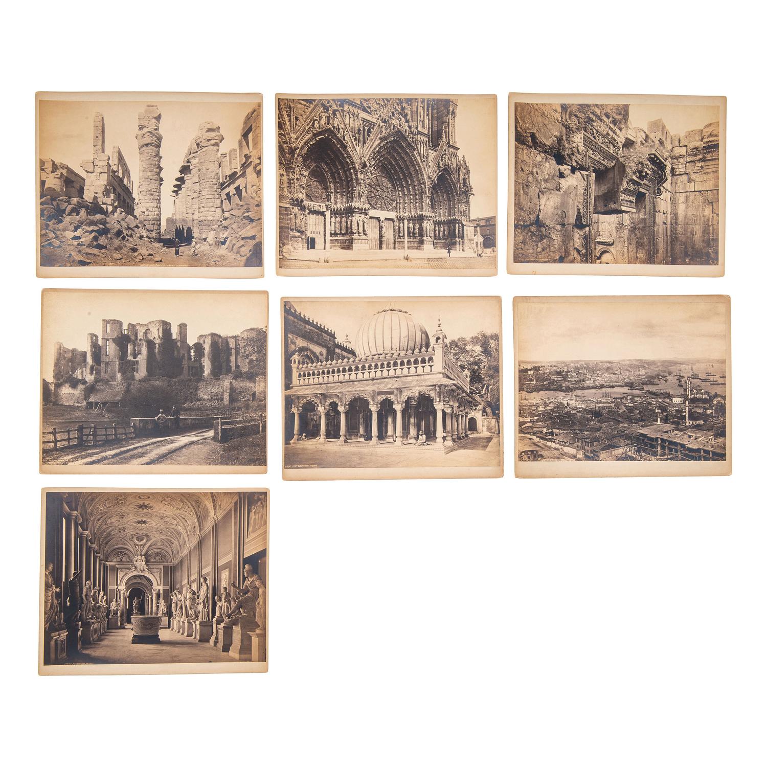 [EARLY PHOTOGRAPHY]. A group of 21 European travel photographs, including: