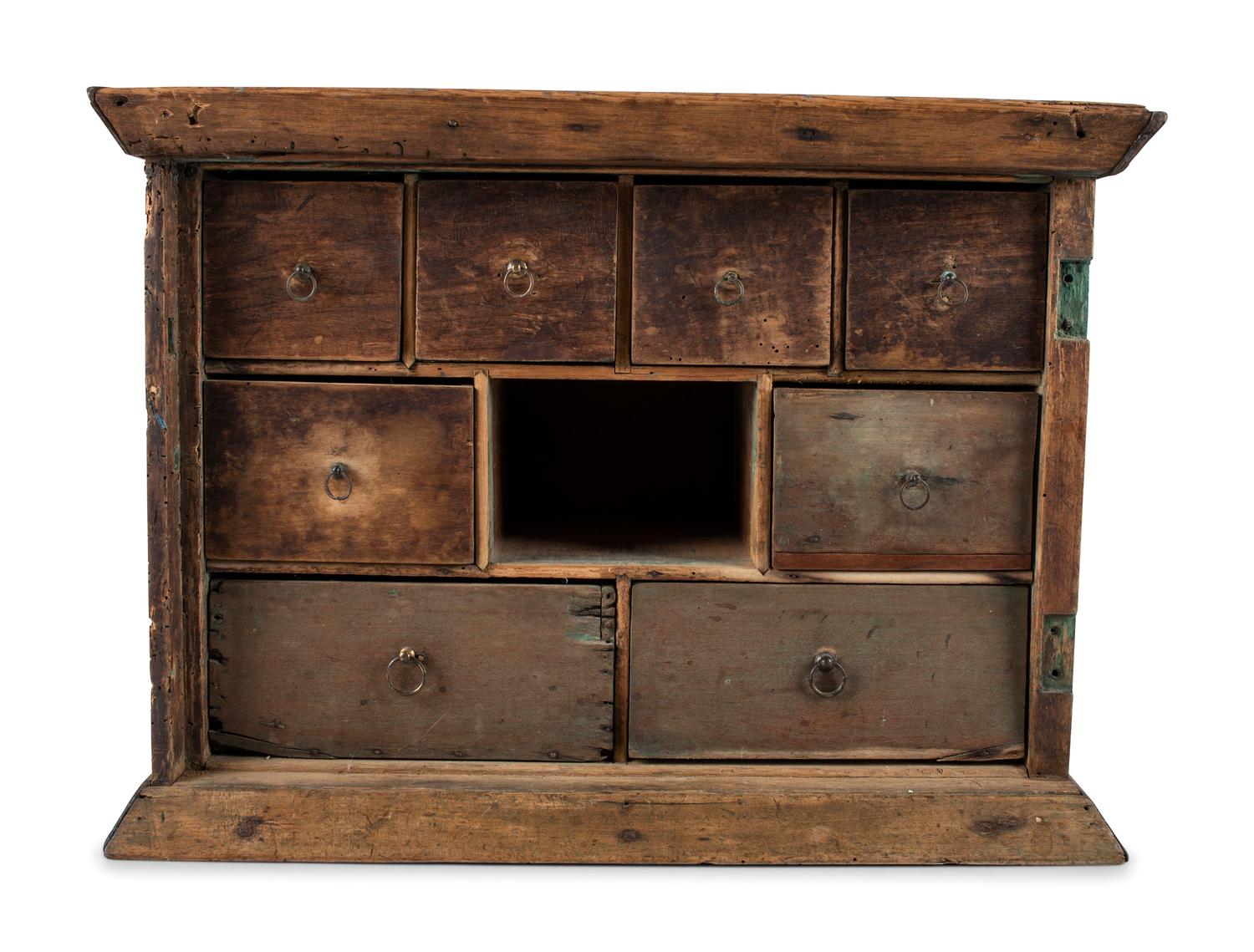 A Walnut Spice Cabinet