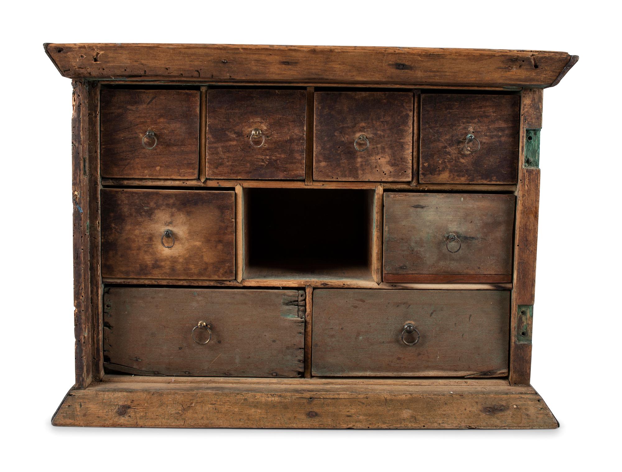 A Walnut Spice Cabinet