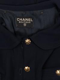 Chanel Silk Dress with Bloused Top, 1980s