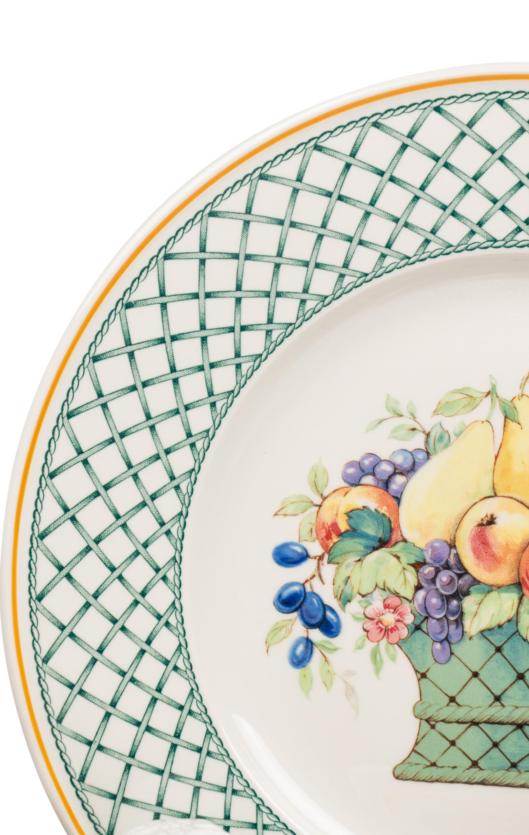 A Villeroy and Boch Basket Dinner Service
