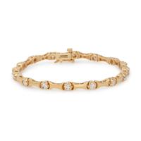 YELLOW GOLD AND DIAMOND BRACELET