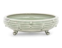 A Chinese Longquan Celadon Glazed 'Eight Diagrams' Porcelain Incense Burner