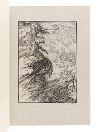 [FINE PRESS]. KUBIN, Alfred (1877-1959). Fünfzehn Federzeichnungen. Munich: Otto Wilhelm Gauss, 1959.