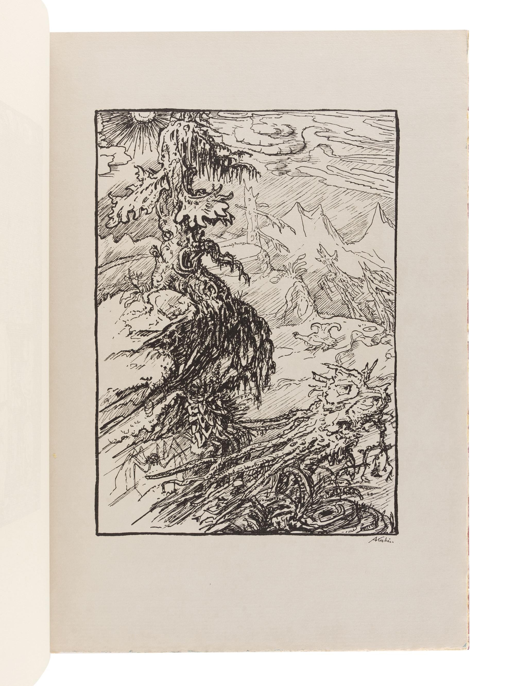 [FINE PRESS]. KUBIN, Alfred (1877-1959). Fünfzehn Federzeichnungen. Munich: Otto Wilhelm Gauss, 1959.