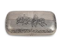 A Russian Niello Cigarette Case