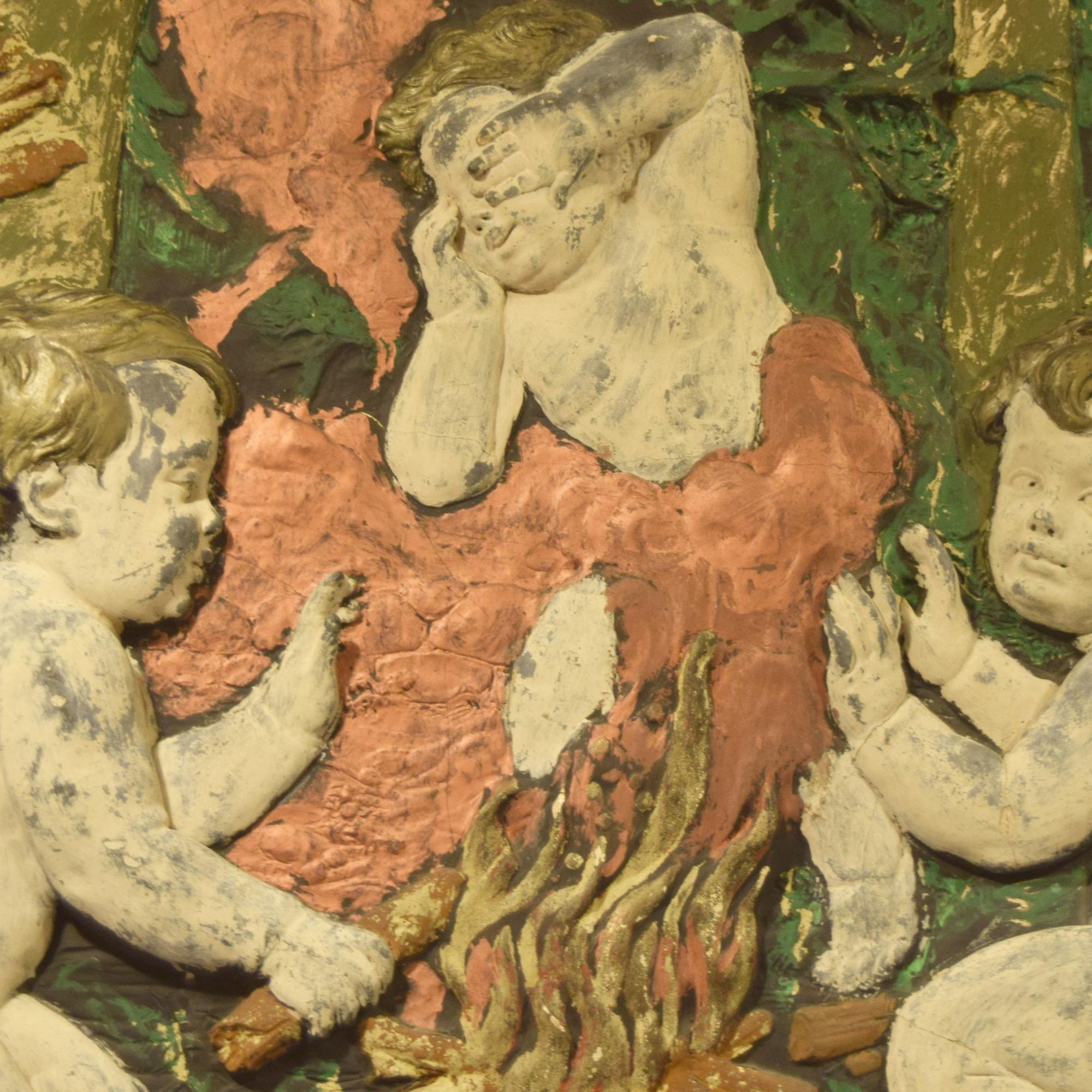 A Relief Panel with Cherubs 47" W x 2" D x 37" H — Argentina, 20th Century