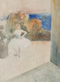 Danseuses dans les coulisses
