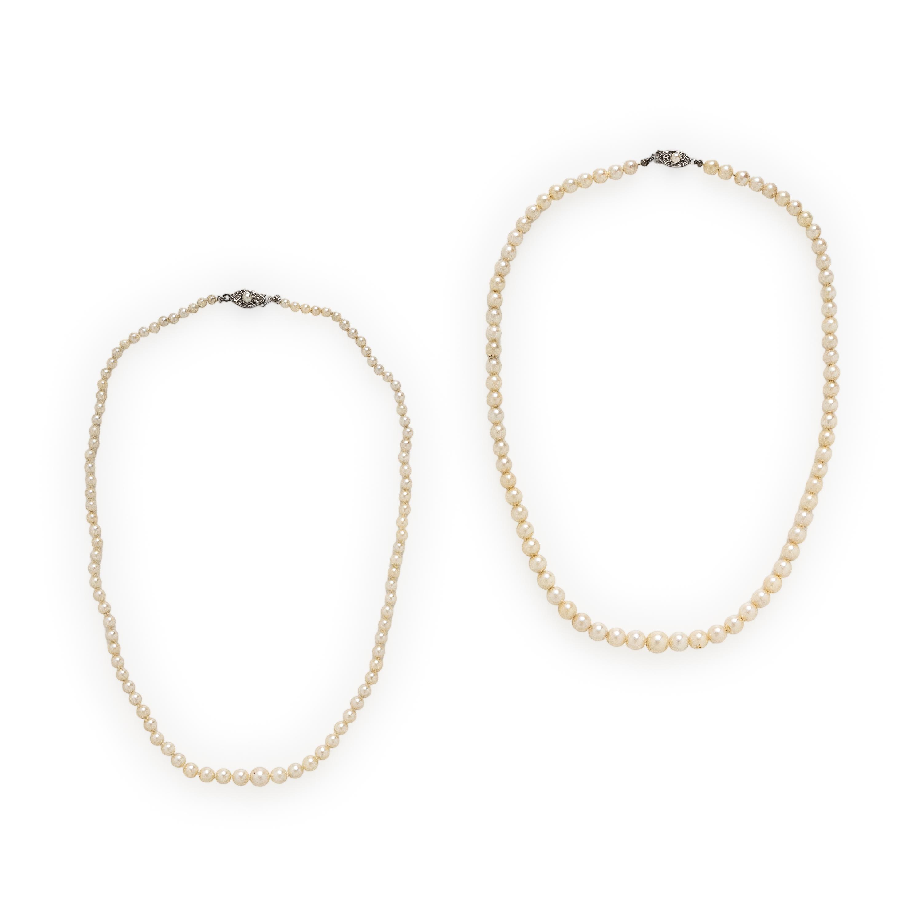 Two Cultured Pearl Necklaces